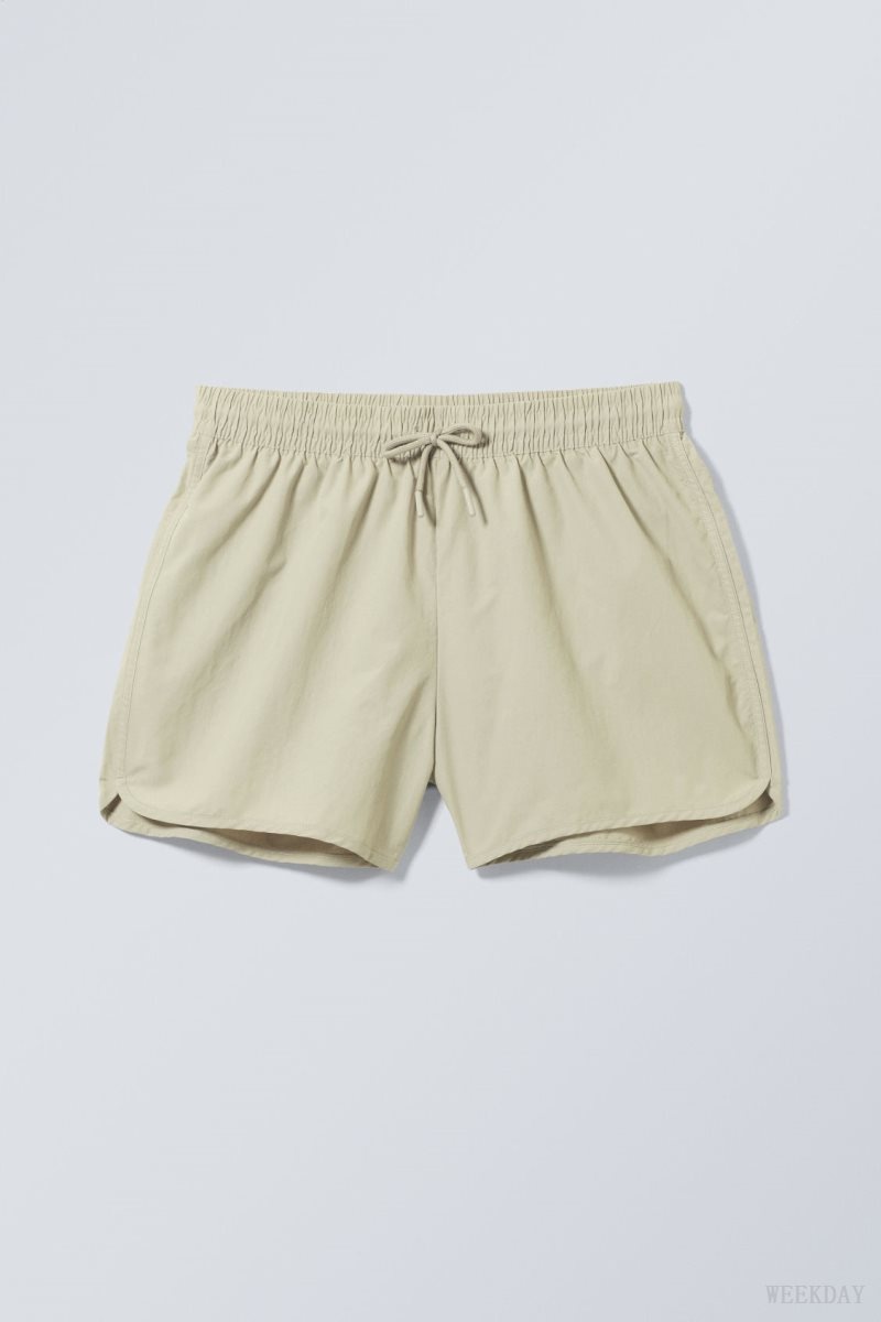 Weekday Tan Structure Swim Shorts ライト | BYXV4218