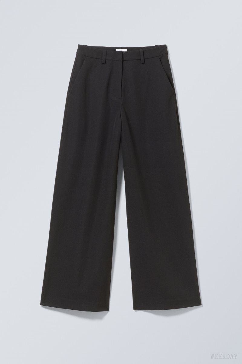 Weekday Tate Suiting Trousers 黒 | PHDN1763