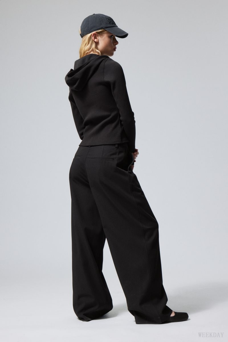 Weekday Tate Suiting Trousers 黒 | PHDN1763