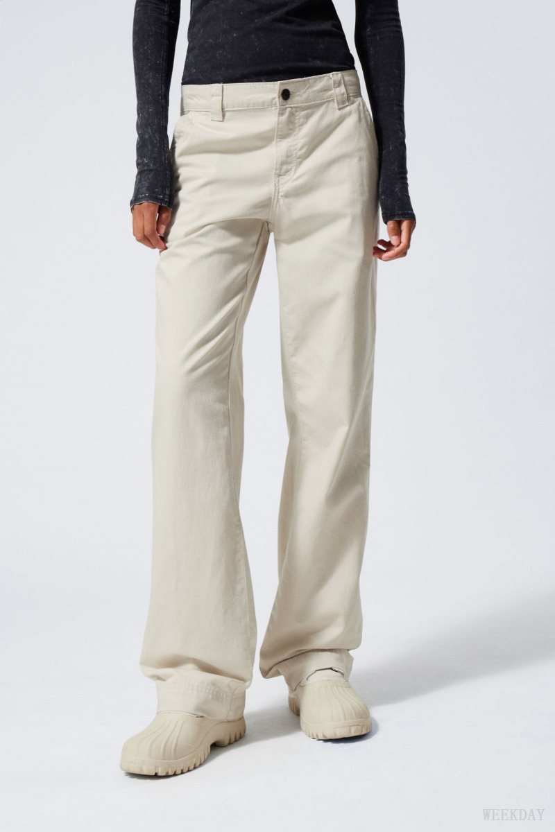 Weekday Tony Cotton Twill Trousers ライト | EDUE6327