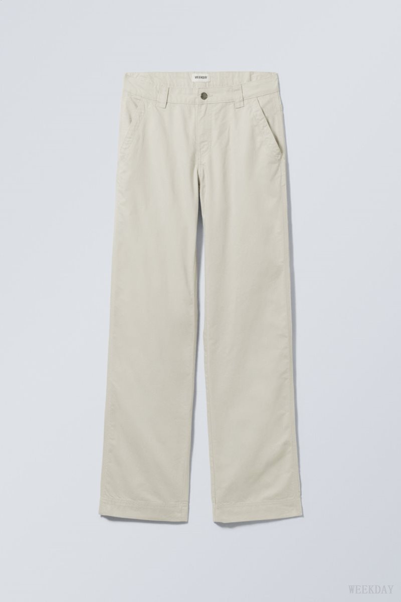 Weekday Tony Cotton Twill Trousers ライト | EDUE6327