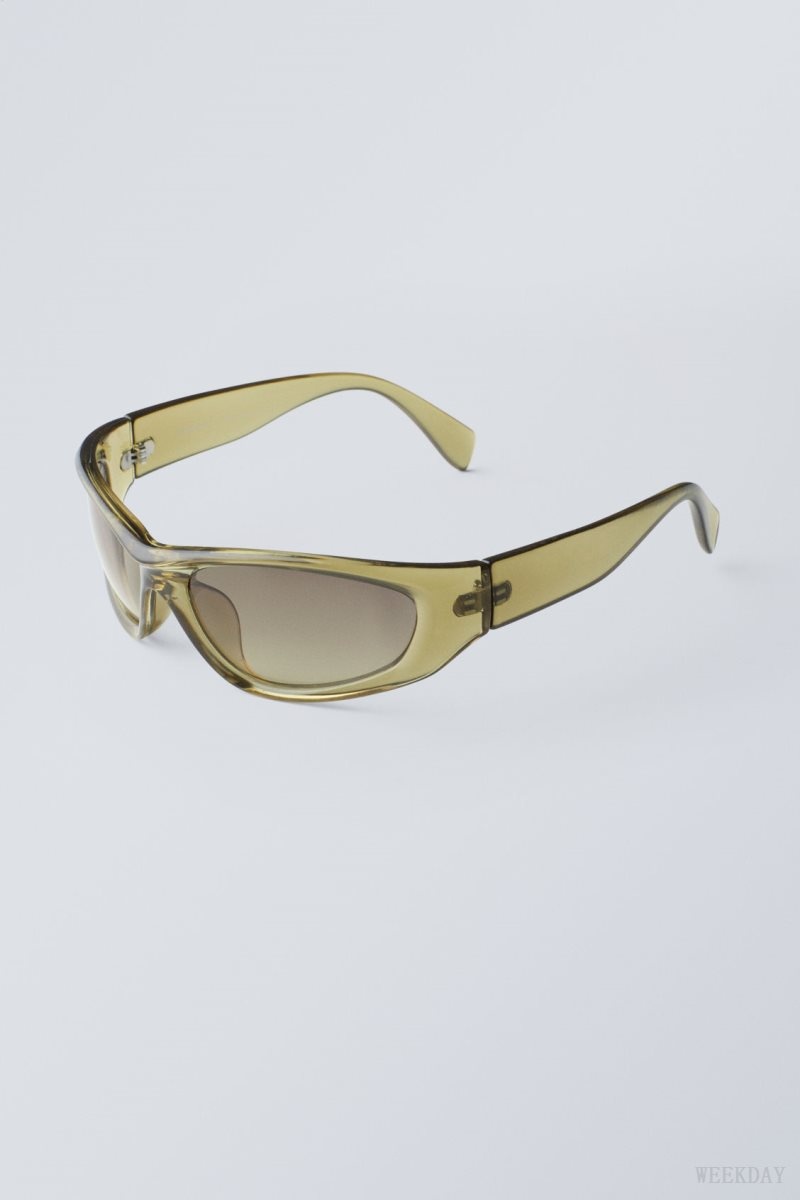 Weekday Trek Sunglasses カーキ | SQCE3538