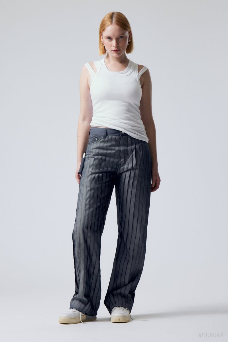 Weekday Unifrom™ + Weekday Limited Edition Stripe Jeans 暗青 | HGRR3050