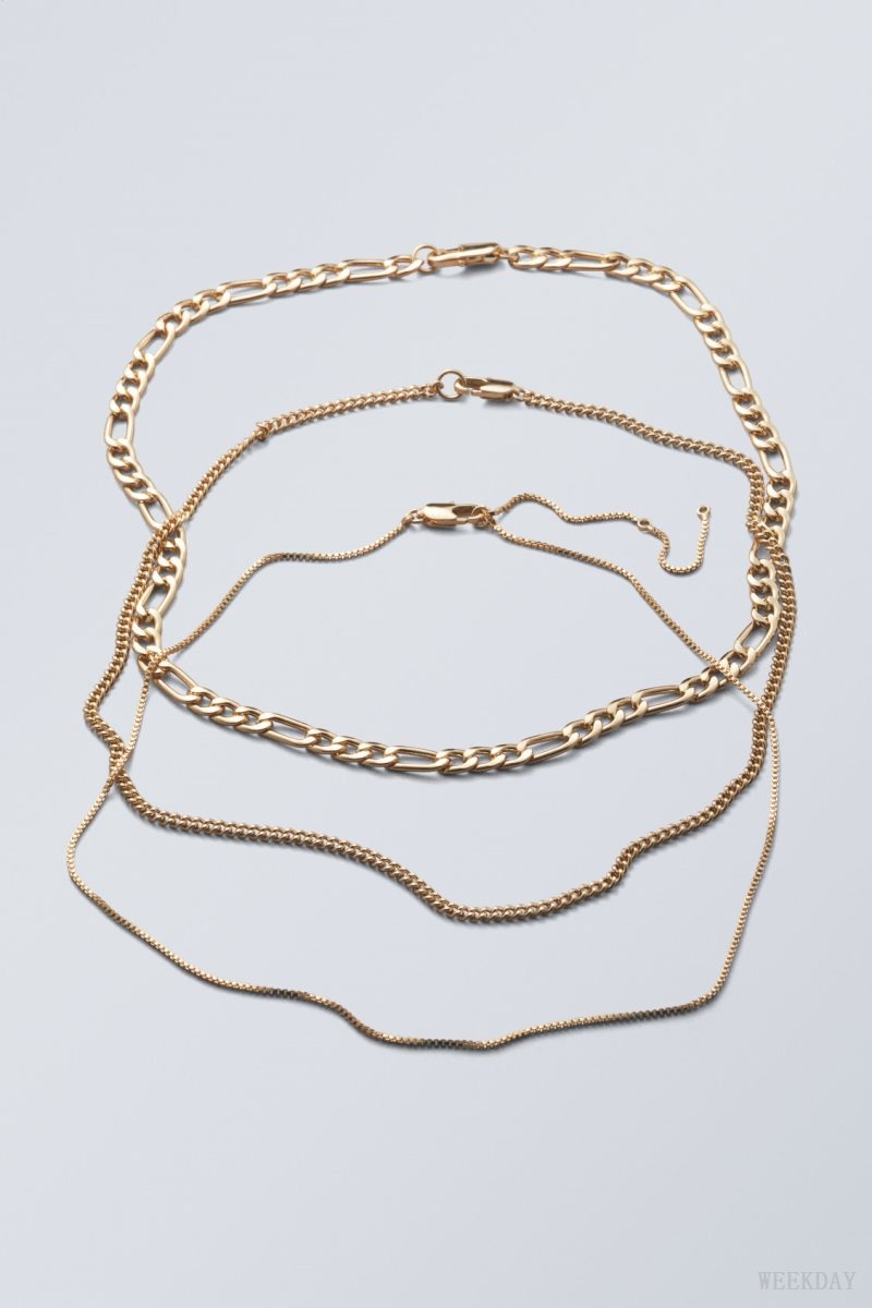 Weekday Unity Necklace Set Golden | EGWR3732