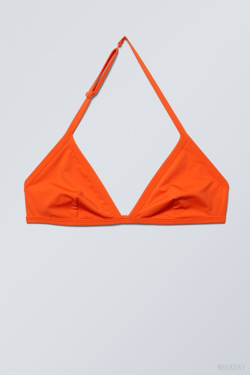 Weekday Vega Halter Triangle Bra ブラ 赤 | VPUC1802