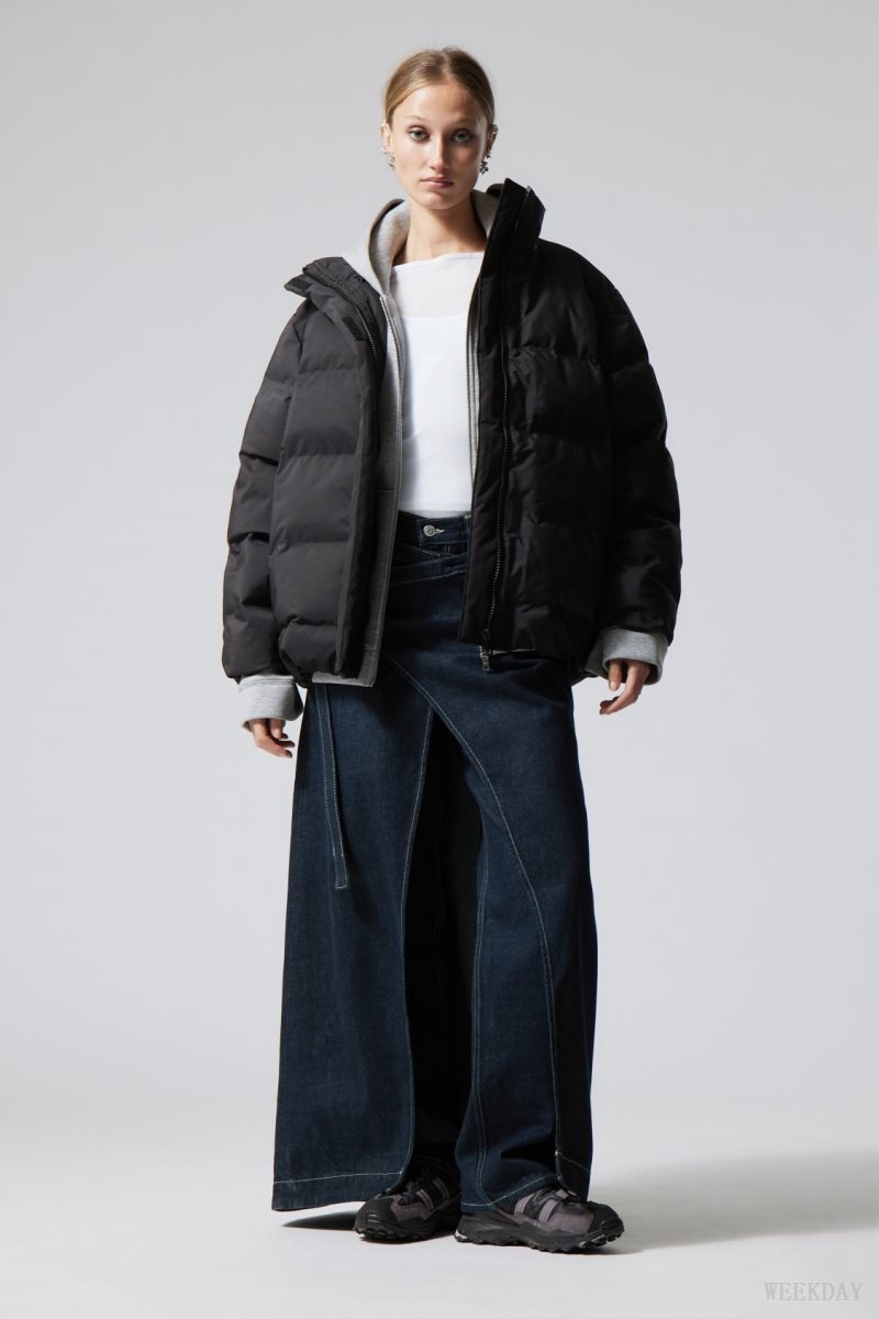 Weekday Xena Puffer Jacket 黒 | LBHU8086