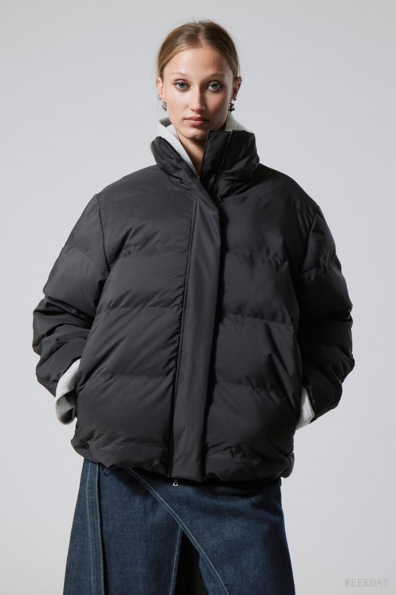 Weekday Xena Puffer Jacket 黒 | LBHU8086