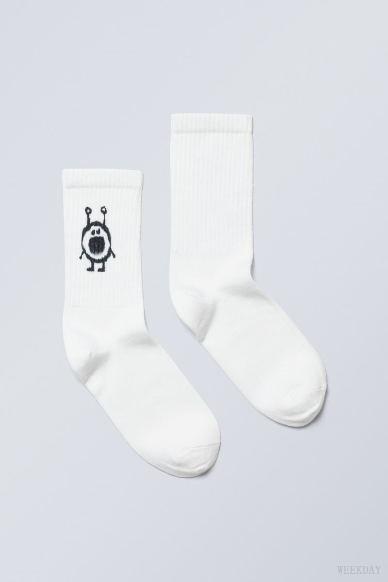 Weekday 運動 Printed Socks Mini Tubbie | WQRP5510